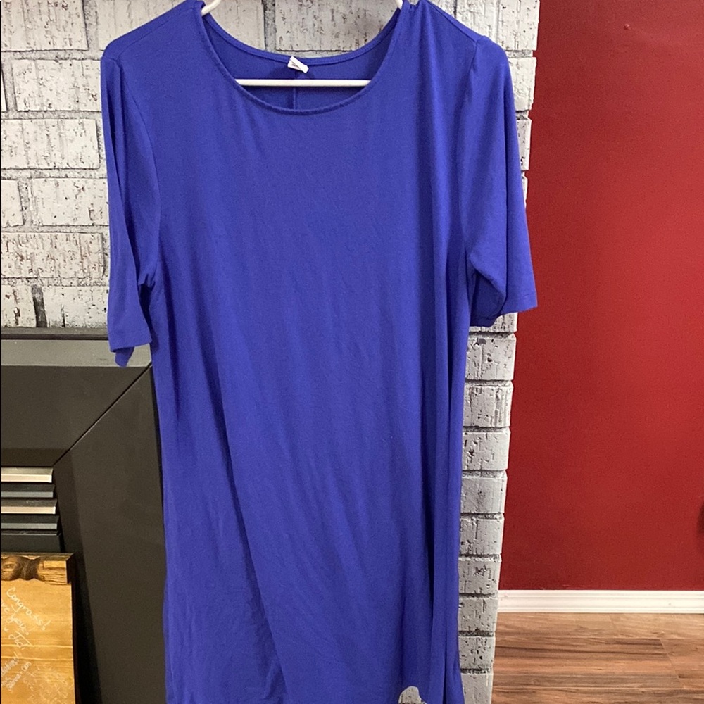 Old Navy Blue Relaxed Short Sleeve Dress